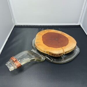 Vintage Trivets For Hot Pots‎ And Pans glass and wood